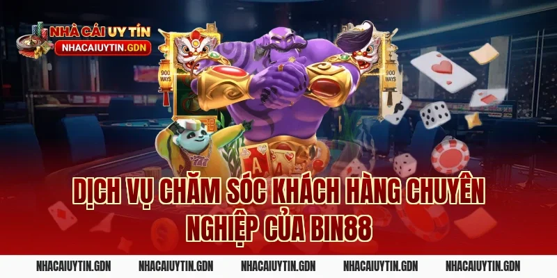 Dịch vụ chăm sóc khách hàng chuyên nghiệp của Bin88